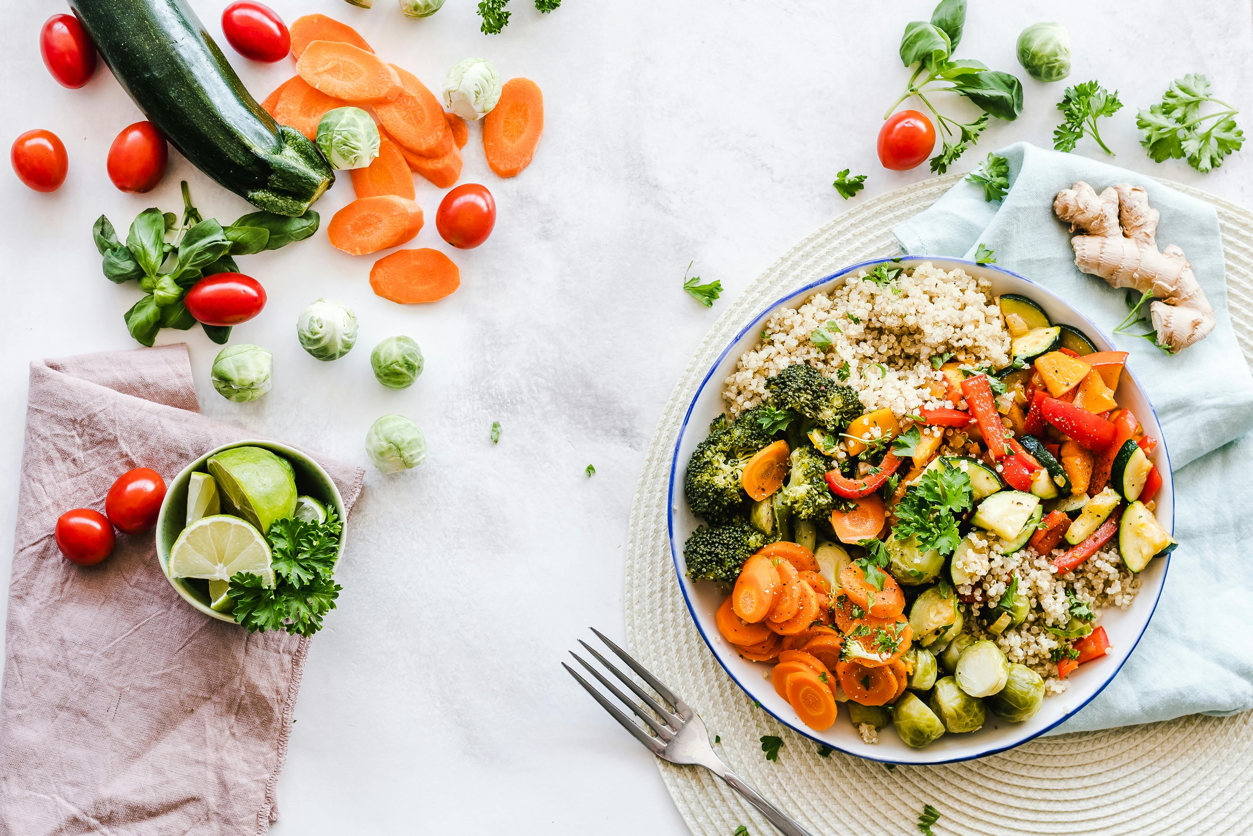 Healthy meal representing preventive medicine and long-term health planning.